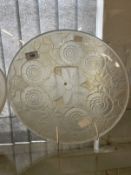The Mavis and John Wareham Collection: Art Deco French opalescent shallow bowl with organic floral