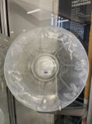 The Mavis and John Wareham Collection: Art Deco French Sabino/Barrolac opalescent charger, moulded