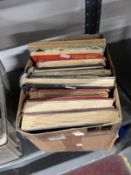 Stamps: Box containing thirteen albums of mainly used World stamps, mostly pre-WWII, including two