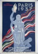 TRAVEL POSTERS/ART DECO: Paris 1937 