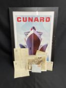 OCEAN LINER: Mixed collection to include Berengaria stationery, letters written onboard P&O S.S.