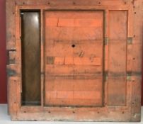 R.M.S. MAURETANIA: Walnut panel section believed from the First-Class staircase area. 84ins. x