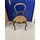 Victorian set of 5 mahogany balloon back dining chairs with cabriole legs upholstered seats. - Image 3 of 3