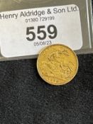 Coins, Bullion: Edward VII Half Sovereign 1902, circulated.