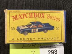Toys: The Thomas Ringe Collection. Die cast vehicles Matchbox 1-75 Series No. 55b Ford Fairline