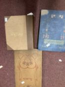 Postcards: Edwardian albums containing hundreds of cards including early railway vanguard omnibus