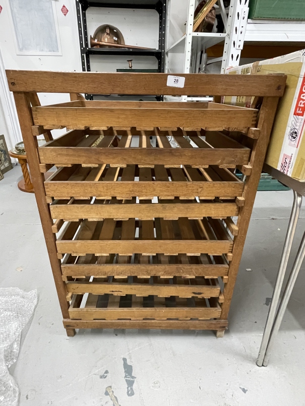20th cent. Pine apple rack. 24ins. x 36ins.