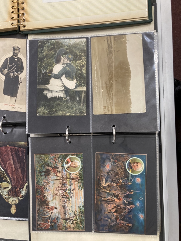 Postcards: Good album of WWI and later army and military including silks and some rare cards. - Image 3 of 3
