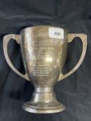 Hallmarked Silver: Trophy cup 