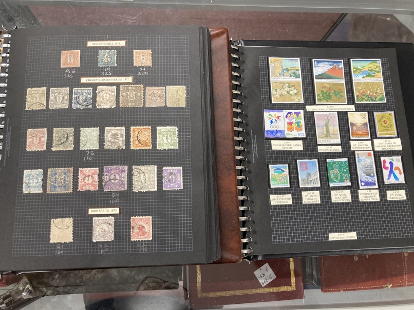 Stamps: 19th - 20th cent. Japan 1871 - 1997, two albums containing thousands of stamps, many mint - Image 2 of 7