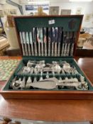 20th cent. Butler of Sheffield silver plated cutlery set.