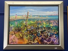 Donald Waters (Australian b.1951): Oil on canvas, Life Force. 35ins. x 28ins.