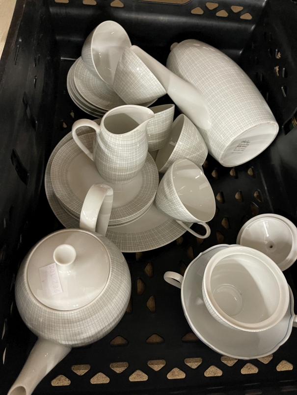 Mid 20th cent. Design German Arzburg tea and coffee ware, pale blue pattern comprising coffee and - Image 3 of 3