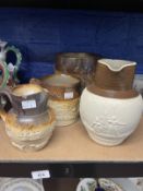 18th cent. Ceramics: Worcester small bowl, polychrome decoration of historic ruins and small