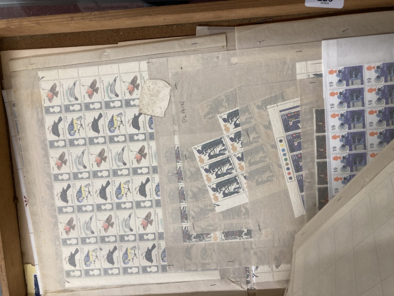 Stamps: GB 1960s mint full and part sheets of many 1960s issues including Christmas 1967 full sheets - Image 4 of 5