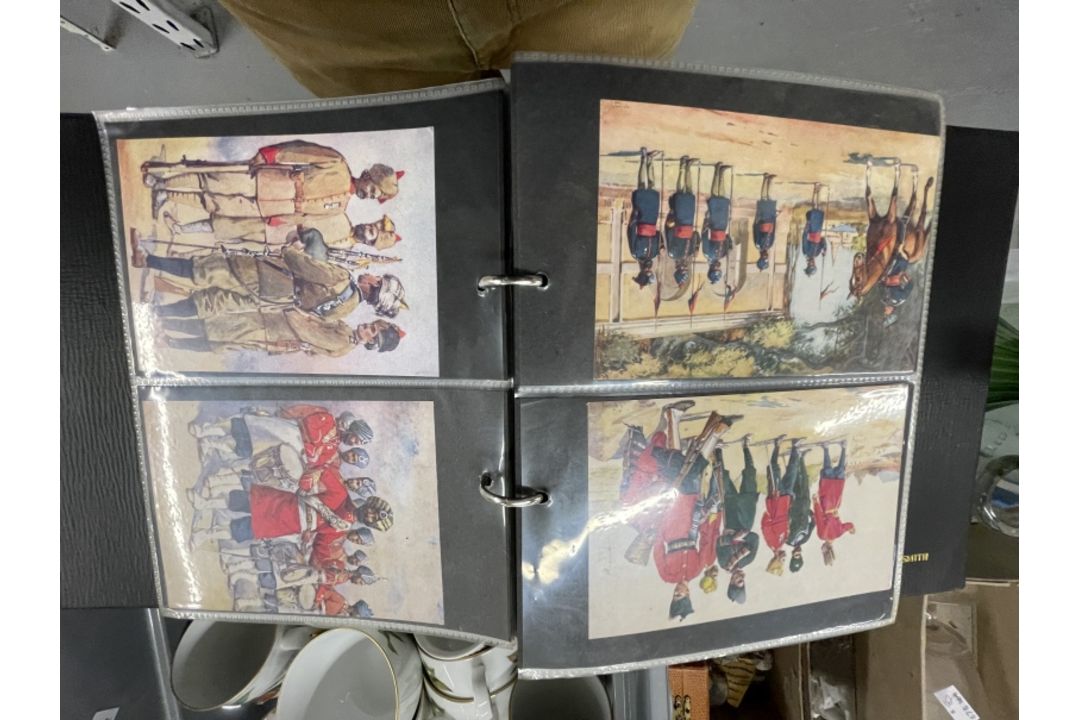 Postcards: Twelve albums of mostly reproduction postcards of military, subjects, Navy and cars. - Image 3 of 3