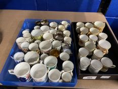 19th cent. and later miniature collection, loving cups and a Tyg Worcester, Grainger x 3, Royal