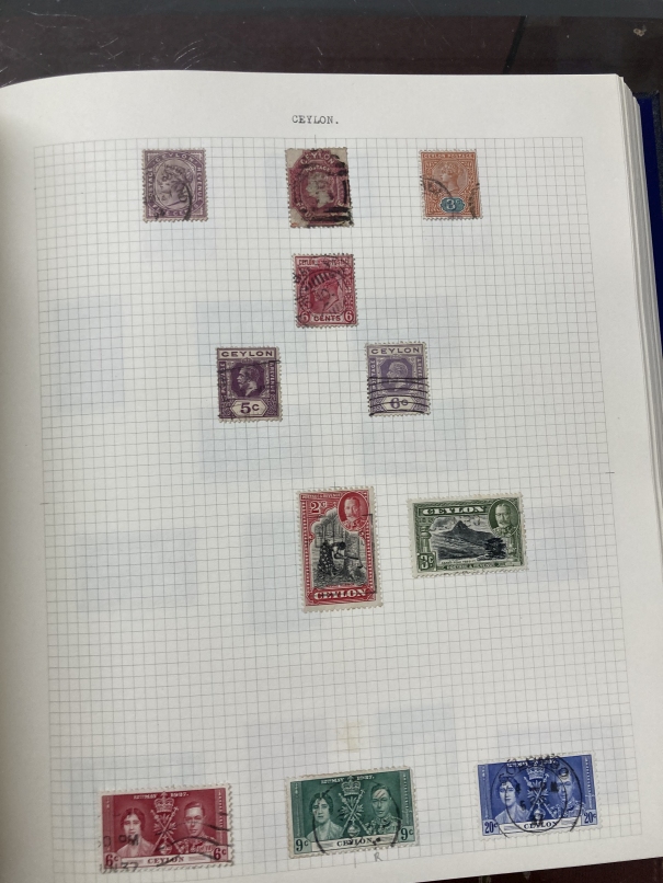 Stamps: Lightly populated Stanley Gibbons album of mainly used Commonwealth stamps including GB 1d - Image 4 of 6