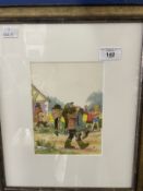 Val Biro (Hungarian 1921-2014): Illustrations for Worzel Gummidge, King of the Scarecrows,