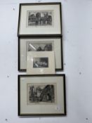 19th cent. and later engravings and etchings to include Bourne, maritime, etc.