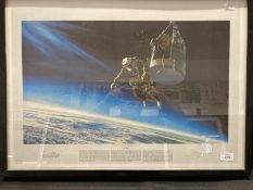 Space Exploration: Excelsior III The Long Lonely Leap limited edition print signed by Col. Joe
