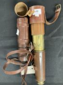 Militaria: Royal Navy Mk VI telescope plus one other.