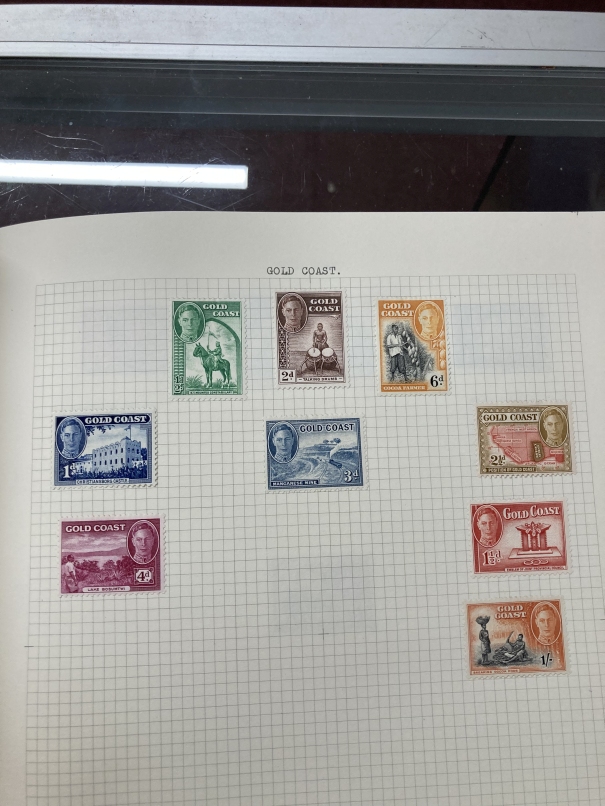 Stamps: Lightly populated Stanley Gibbons album of mainly used Commonwealth stamps including GB 1d - Image 5 of 6