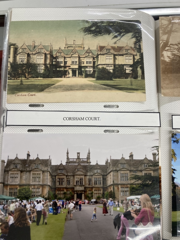 Postcards: Corsham, Wiltshire, a number of postcards, facsimiles and early photographs each with a - Image 2 of 5
