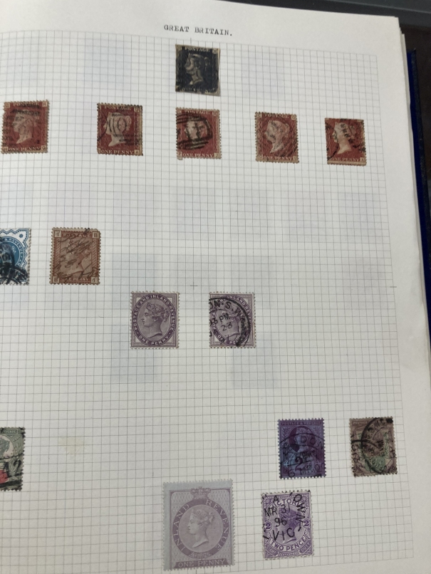 Stamps: Lightly populated Stanley Gibbons album of mainly used Commonwealth stamps including GB 1d - Image 2 of 6