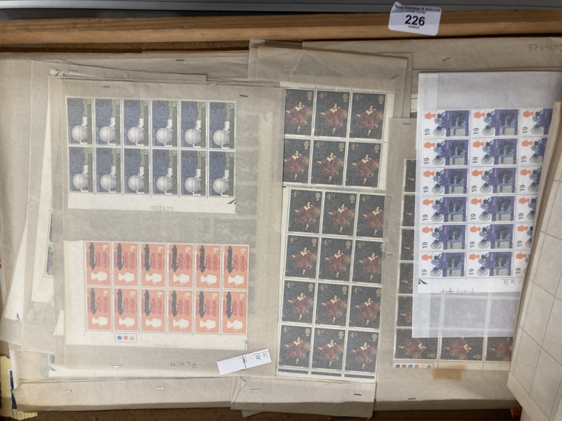 Stamps: GB 1960s mint full and part sheets of many 1960s issues including Christmas 1967 full sheets - Image 3 of 5