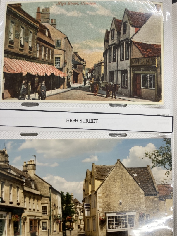 Postcards: Corsham, Wiltshire, a number of postcards, facsimiles and early photographs each with a - Image 3 of 5