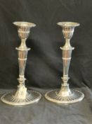 Hallmarked Silver: Candlestick of Regency style Sheffield 1914 James Henry & Herbert Barraclough.