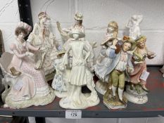 20th cent. Ceramics: Royal Worcester figurines Jane Austen's Emma, Grandma's Bonnet, I Dream,