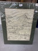 20th cent. Watercolours and pencil drawings, various artists including Witendlath Path by Bill