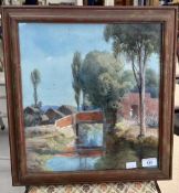 20th cent. Irish School: Among the Floating Gardens, Fine Art Society label on reverse 1861-1931