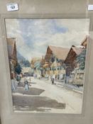 Beryl Matchwick (1907-1998): Watercolour, Ringgenberg, Switzerland. 12ins. x 15ins.