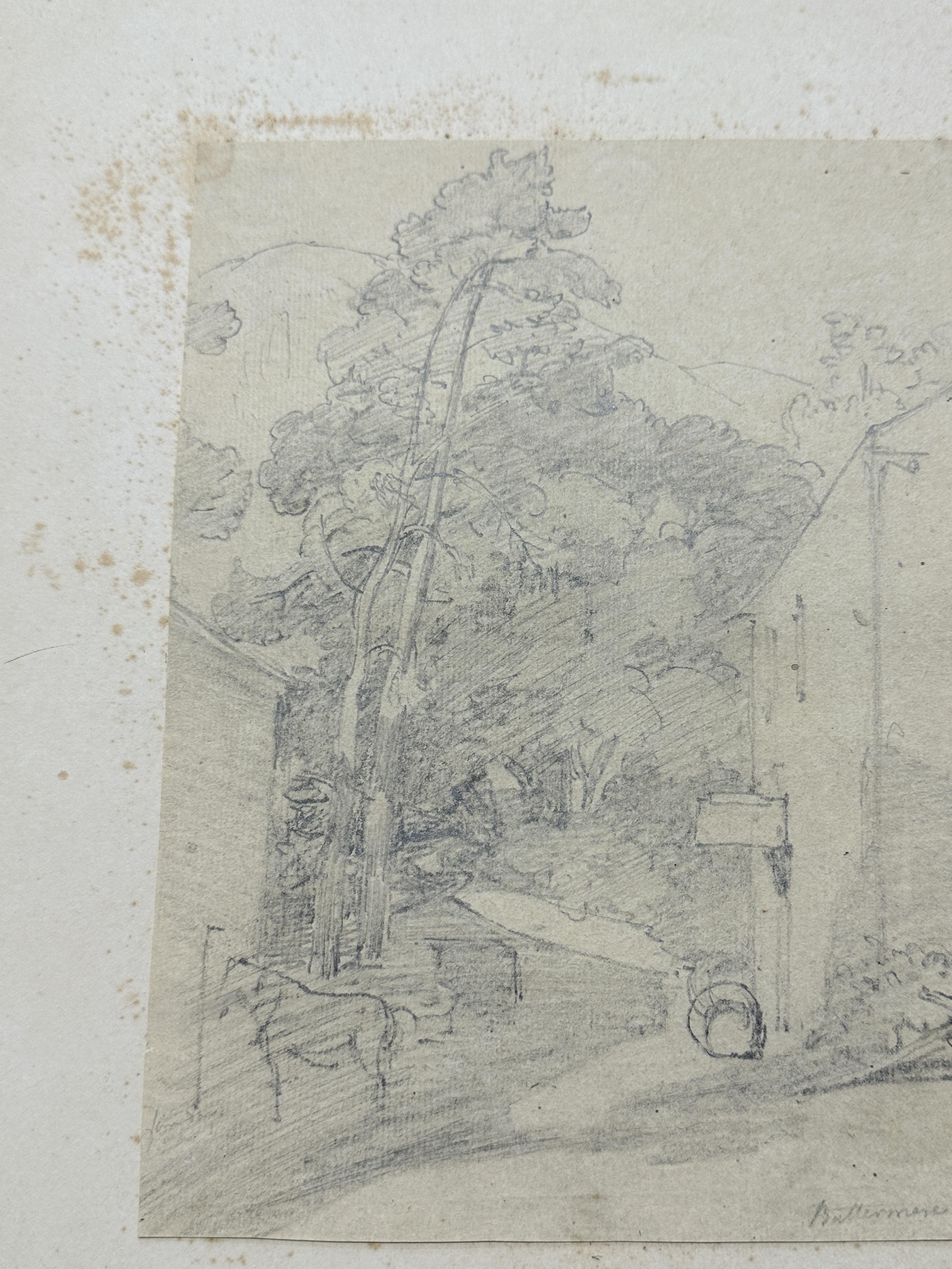 Edwin Hayes: Charcoal on paper maritime studies, unsigned but dated 1888, mounted on board. 7ins. - Image 2 of 2