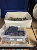 World Coins: Large amount of copper brass cupro nickel countries include UK, USA, China, most of the