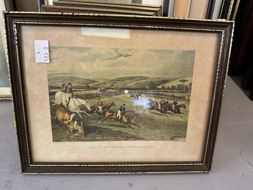 Paintings/Prints: 19th cent. and early 20th cent. Scenes of Country pursuits on horseback. Plus 3 - Image 2 of 5