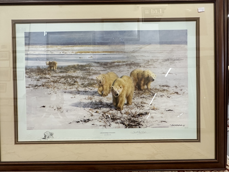 David Shepherd Signed Limited Edition Prints: Lone Wanderers of The Arctic 1146/1500 19ins. x 30ins. - Image 2 of 2