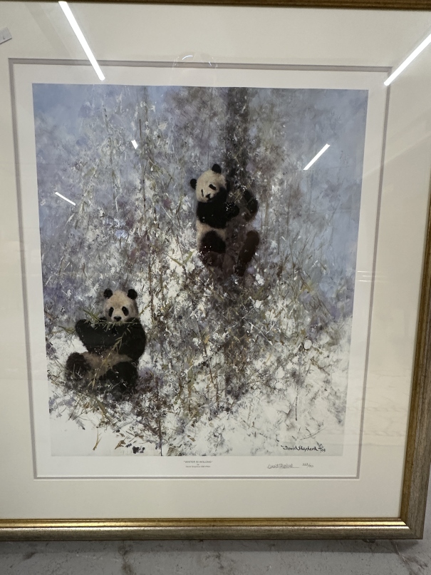 David Shepherd Signed Limited Edition Prints: Winter in Wolong 333/950 20ins. x 24ins. Plus Up a Gum - Image 2 of 2