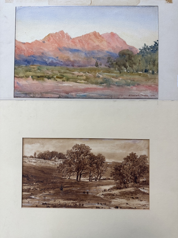 19th/20th century watercolours including works by Merton, Elizabeth Drake and Edward Hargitt. Mostly - Image 3 of 3