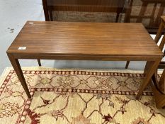 Richard Hornby Design: Coffee table in Afromosia for Fyne Ladye Furniture. The table on tapering