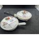 Late 18th cent. Two French porcelain saucepans or warming pots and covers, one Marseilles and - Image 1 of 3