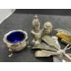 Hallmarked Silver: Assorted items of flatware and condiments, plus items of silver plated flatware. - Image 3 of 3