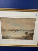 19th cent. Albert Milton: Watercolour, Drinkwater Estuary scene. 17ins. x 11ins.