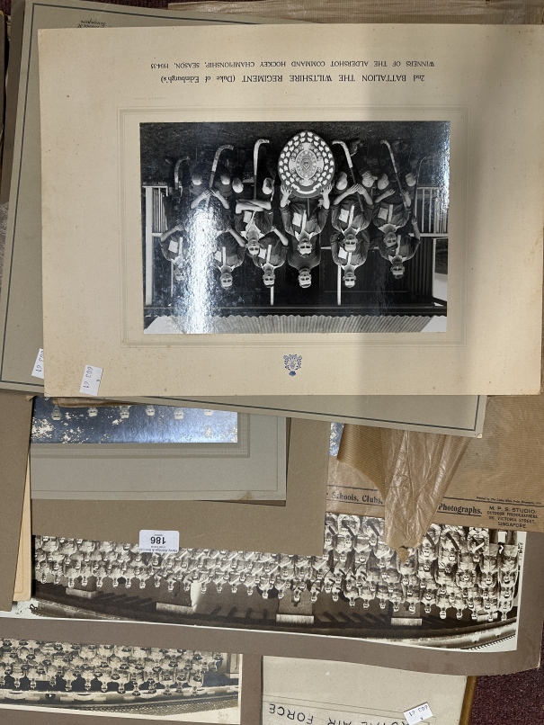 Photographs/Militaria: Large selection of regimental and sporting photographs relating in the main