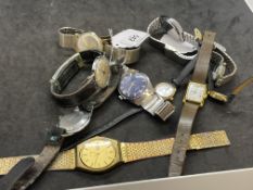 Watches: Collection of ladies and gentlemen's wristwatches, five gentlemen's to include Oris,