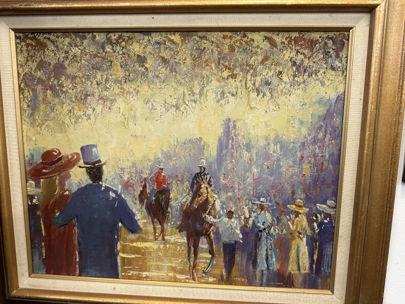 Paintings/Prints: 19th cent. and early 20th cent. Scenes of Country pursuits on horseback. Plus 3 - Image 3 of 5