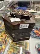 Early 20th cent. Rosewood Anglo Chromatic concertina with ivory keys, unsigned. Ivory Submission